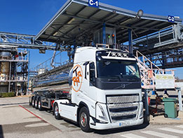 Transports de l'entreprise de produits à Burgos